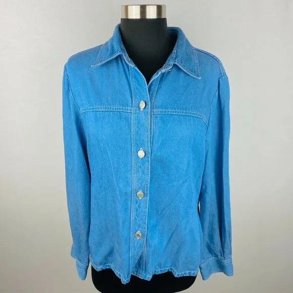 Pendleton plaid wool button down Marked as size L